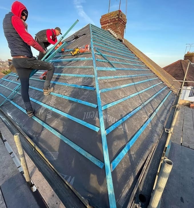 Re roofing a hipped roof oxford
