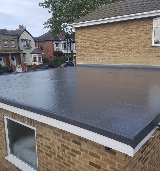 Grp fibreglass flat roof