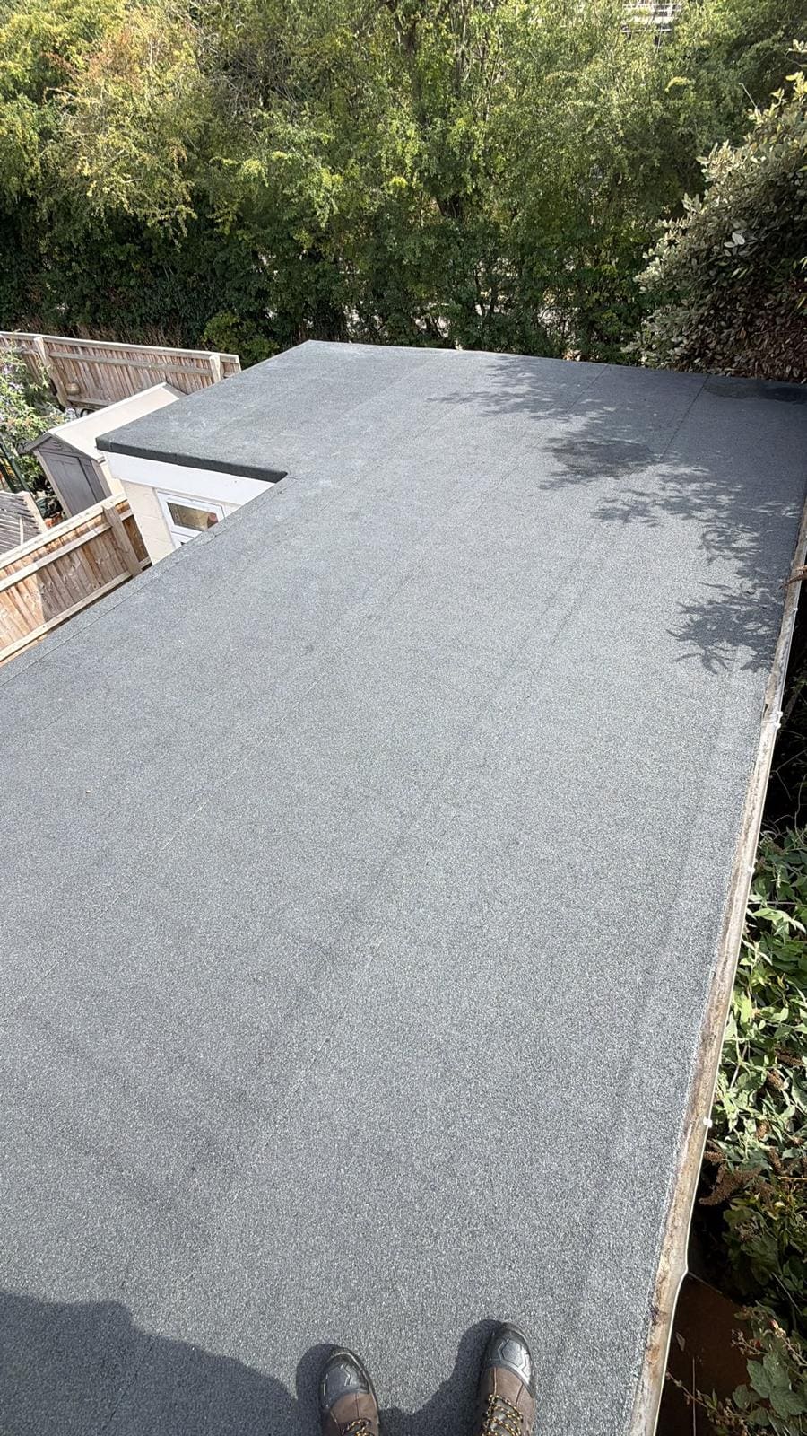 Felt flat roof